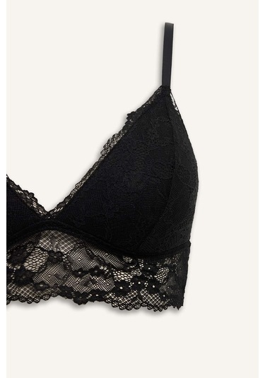 Defacto Pedli Dantelli Bralet Fall İn Love D7843ax25wnbk27 Siyah