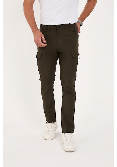 Camp Scoutland Camp527 Outdoor Tactical Su İticili Likralı Yazlık Erkek Taktik Pantolon Haki