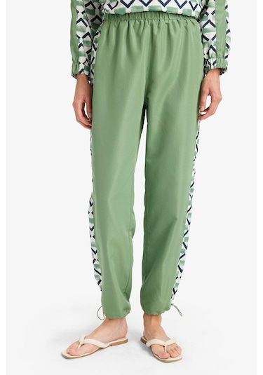 DeFacto Regular Fit Su İtici 3'lü Desenli Burkini Tesettür Mayo Takım E7996AX25HSGN680