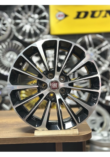 Sıfır Opar 16 İnç 5x98 Egea, Doblo Black Diamond Cut Jant Takımı