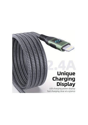 Topshop1 5 Adet İphone Şarj Kablosu Mfi Usb A Kablo Kırmızı Mavi Siyah 5li Set 1 Metre Lightning Kablo İphone İpad Uyumlu