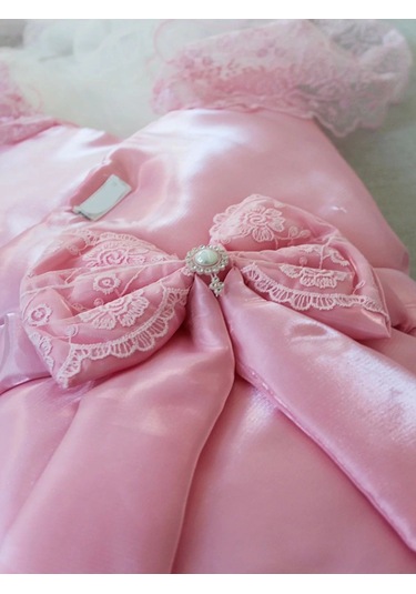 Yenidoğan Kumru İnci Fiyonk Kristal Parlak Duvaklı Kundak Bebek Battaniyesi Pembe Çok Renkli