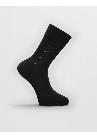 6'lı Set Kutulu Siyah Erkek Çorap Siyah