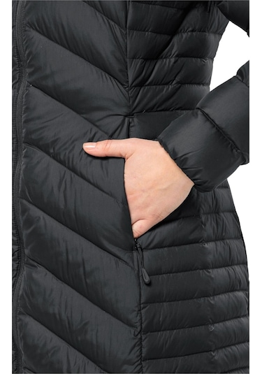 Jack Wolfskin 1207751 Tundra Down Coat W Siyah Kadın Mont