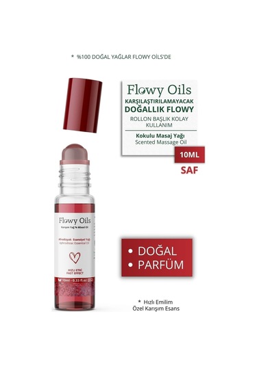 Flowy Oils Afrodizyak Özel Karışım Esansiyel Yağ Uçucu 10 ML