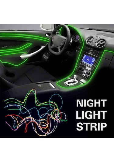 Samdoo Kırmızı Işıklı Scooter Araba Ambiyans Lambası - 200cm Led Şerit, Abs Malzeme, Uyarı Ve Takip Fonksiyonu