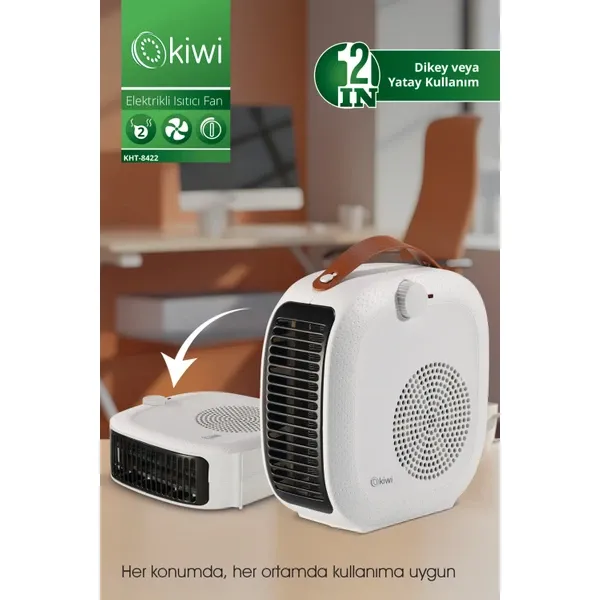 Kiwi Kht-8422 2000w Fanlı Isıtıcı