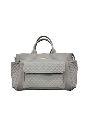 My Athena 7110 Deri Anne Bebek Bakım Çantası Gri 001