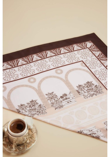 Defacto Kadın Mardin Temalı Fular F5212axnsbn207 Kahve