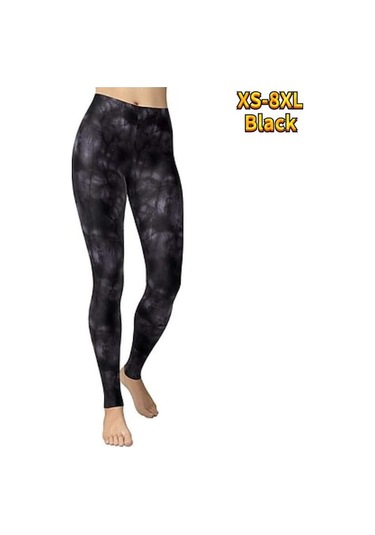 Novahub Siyah Bayan Çok Renkli Taşlar Baskılar Streç Yoga Tayt Spor Koşu Spor Salonu Spor Aktif Pantolon Düz Siyah - L SiYAH
