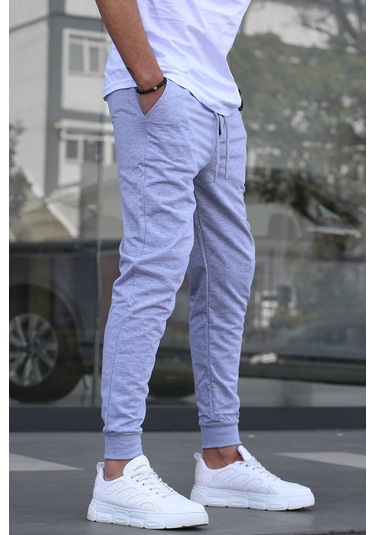 Madmext Madmext Gri Paçası Lastikli Erkek Eşofman 4821-gri Gri