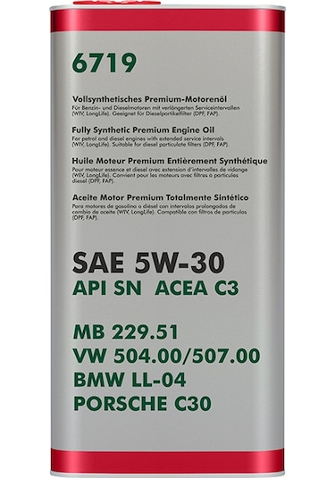 Fanfaro FF6719-5ME API SN ACEA C3 5W-30 Motor Yağı 5 L