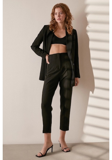 Never More Skinny Kumaş Pantolon Siyah