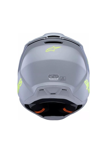Alpinestars Sm3 Youth Radium Off-road Çocuk Genç Motosiklet Kaskı Gri Siyah Sarı