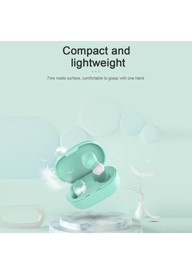 Springsun A6s Pro Bluetooth 5.0 Kulak İçi Kulaklık, Ipx4 Su Geçirmez, Akıllı Dokunmatik Kontrol, Uzun Pil Ömrü, Hd Konuşma, Spor İçin Mavi