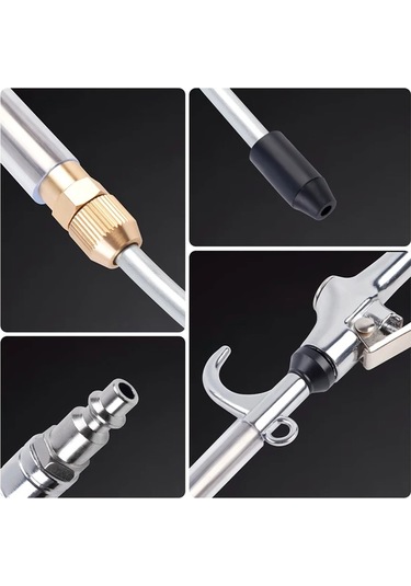 Dashanshop 26 Inç Uzatmalı Hava Tabancası Ayarlanabilir Nozul Endüstriyel Ve Ev Toz Temizleme