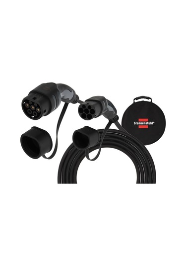 Brennenstuhl E-mobility Serisi Duvar Tipi Ve İstasyon Uyumlu Elektrikli 3 Fazlı IP55 7 M Kablolu 11 KW Araç Şarj Kablosu