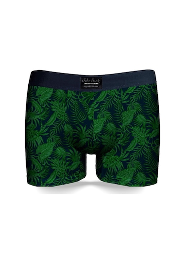John Frank Desenli Pamuklu Boxer Erkek Boxer Jfbuc146 Yeşil