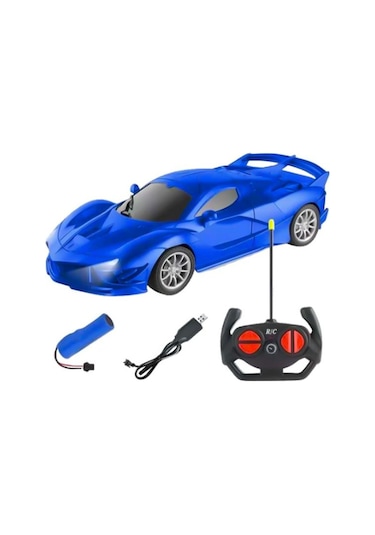 Ctoys 1:16 Uzaktan Kumandalı Usb Araba Rc Trafik Işıklı Mavi 29ac Mavi