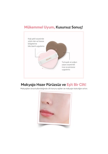 Ton Eşitleyici Pembe Bazlı Güneş Koruyucu Cushion A'pıeu Pure Block Tone-up Sun Cushion Spf50+pa++++