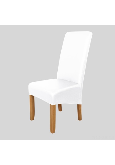 Xiyyadms "esnek Pu Deri Sandalye Kılıfı - Su Geçirmez, Yıkanabilir, Ev Ofis Otel Düğün İçin" Beyaz