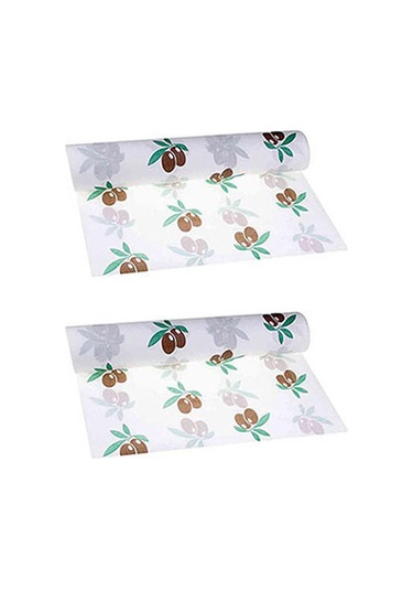 San Zeytin Desenli Kullan At Masa Örtüsü 100x150 Cm Paket:16 Yapr