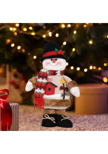 Suntek Kış Festivali Raf Dekoru Için Yılbaşı Kardan-adam