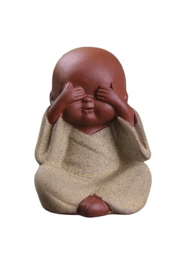 Pazly Zanaat Suntek Seçenek-4 Mini Masa Heykeli Dekoru Çay Buda Wq