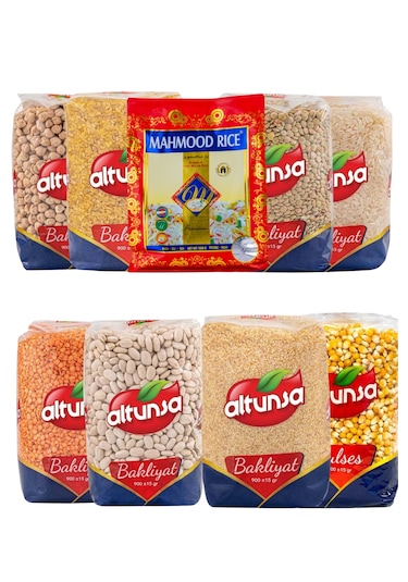 Altunsa & Mahmood Rice Premium Bakliyat Seti 9'lu