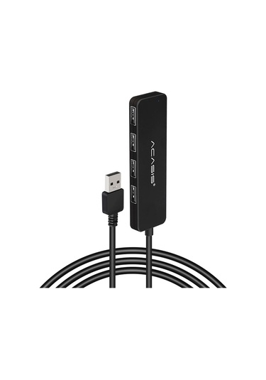 Cbtx Acasıs Ab2-l412 1.2m Kablo 4 Bağlantı Noktalı Usb2.0 Hub 480mbps Veri İletimi Usb Hub Ayırıcı
