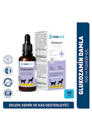 Onevet Kedi Ve Köpekler İçin Glukozamin Damla 50 Ml