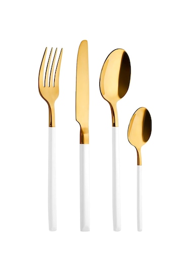 Soho Prestige 24 Parça Çkb Gold Beyaz Çok Renkli