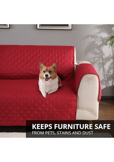 Sones Makinede Yıkanabilir Kanepe Kanepe Kılıfları Kaymaz Koltuk Kanepe Koruyucu Mat Evcil Köpekler Kediler İçin, Boyut: 190x196cm Kahve