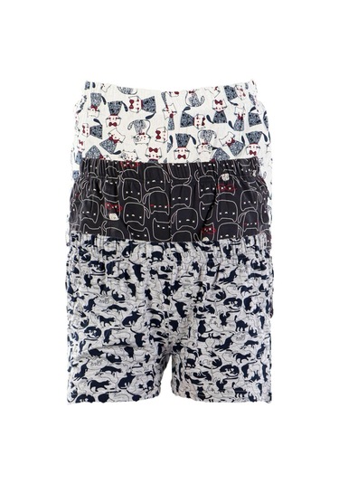 Gri Kadın Kısa Şort Üçlü Paket Likralı Gri