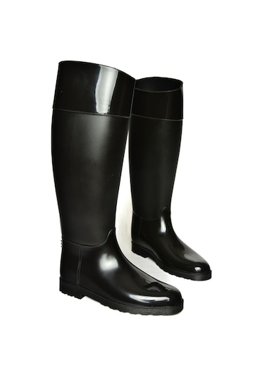 Fox Shoes T858712109 Siyah Yağmur Çizmesi Siyah-Suni Deri