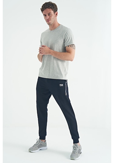 Air Jones Tommy Life Calvin Gri Melanj Basic Erkek T-shirt - 88245 GRI MELANJ