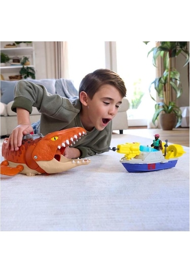 Imaginext Jurassic World Rebirth Aquachomp Chase Mosasaurus Jfr23 Lisanslı Ürün