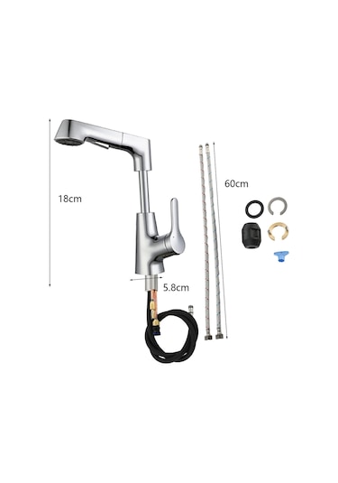 Suntek Banyo Lavabo Bataryası Çekme Püskürtücü Ile Mutfak