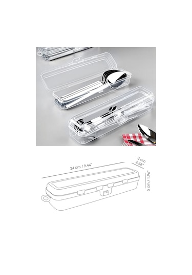 5 Adet Çatal Kaşık Bıçak Saklama Kutusu - Organizer Kaşıklık Taşıma Kabı Çok Amaçlı Düzenleyici