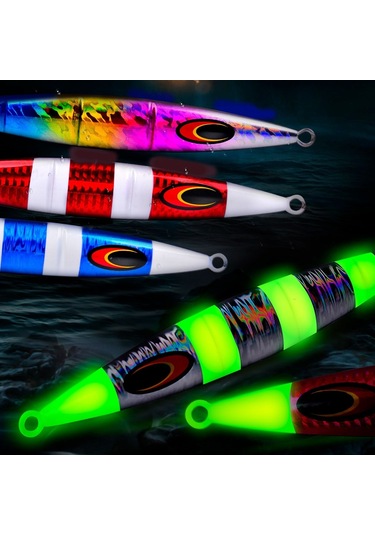 Proberos F125 Koşu Steelhead Derin Deniz Tekne Balıkçılık Cazibesi Hızlı Batan Deniz Balıkçılığı Sahte Yem, Boyut: 250g Aydınlık Renk C