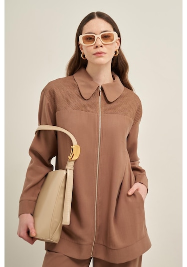 Ftz Kadın File Detay Takım Fındık 31047 Fındık Çok Renkli