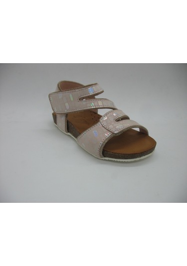 Piarmoni 01221 Deri Ortopedik Pudra Sandalet 21-25 Pudra