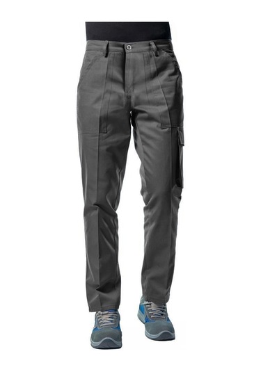 Şensel, İş Pantolonu, Gri-Siyah, Komando Cepli -54E482-