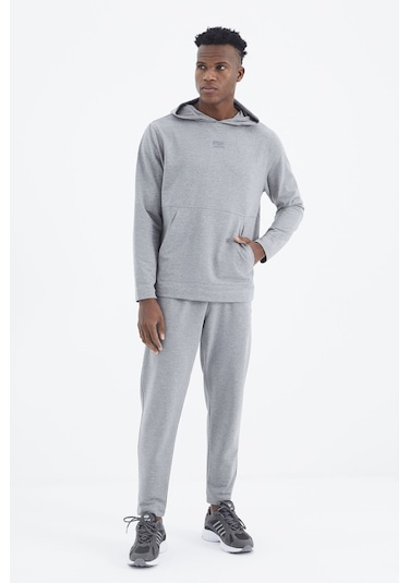 Tommy Life Rex Gri Melanj Basic Erkek Eşofman Takım - 85232 GRİ MELANJ