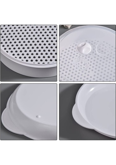 Hızlı Sağlıklı Buharlı Mikrodalga Fırın Pişirme Gereçleri B