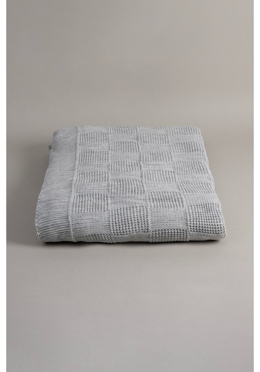 Plaid Gri Tek Kişilik Battaniye 160x220 15006 Gri