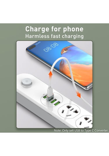 Singree Hızlı Şarj Ve Veri Aktarım İçin Usb-c Erkek - Usb Dişi Dönüştürücü Adaptör