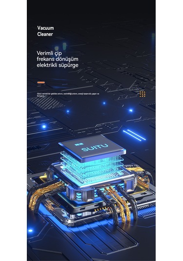 Portatif Akülü Elektrikli Süpürge - Siyah