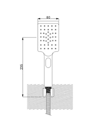 Newarc Aqua El Duş Seti Siyah 440525R-05 Siyah