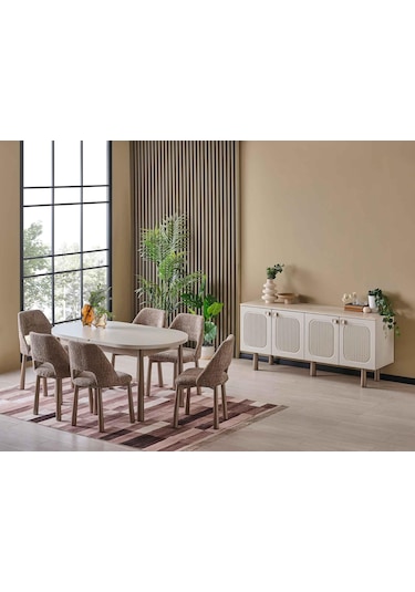 Vitale Yemek Odası Takımı Bronz